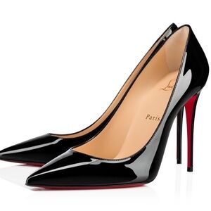 BRAND NEW CHRISTIAN LOUBOUTIN BLACK KATE
100 mm Pumps - Patent calf leather